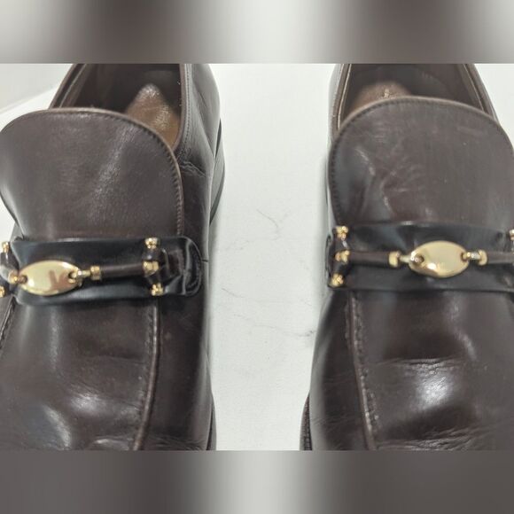 Florsheim Imperial Men Brown Leather Dress Horsebit Loafers Shoes Sz 9 Vintage main image 11